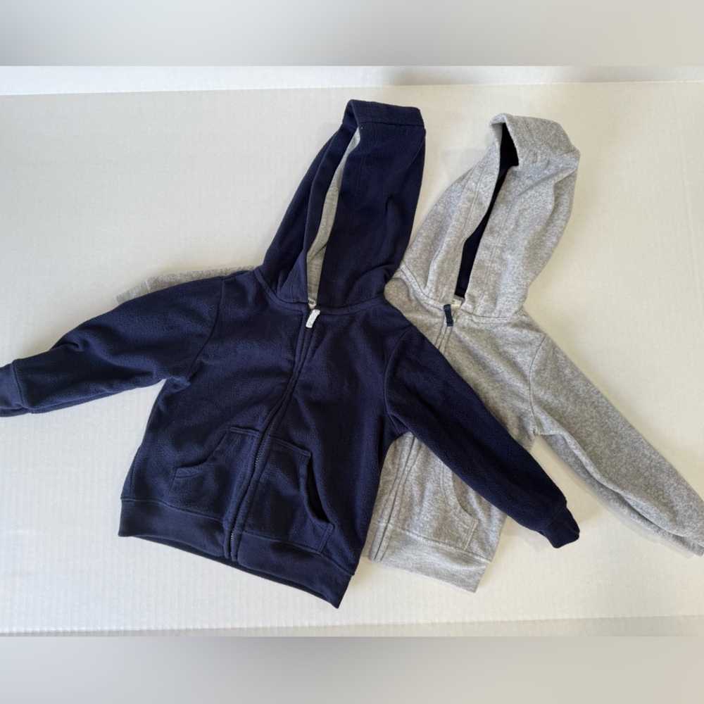 Simple Joys by Carter's 18M Toddlers Fleece Full-Zip Hoodies Pack of 2